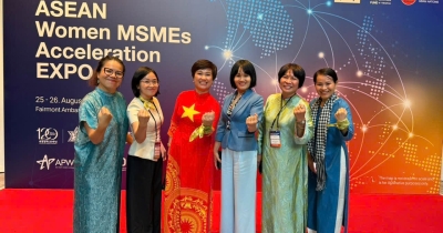 Đoàn nữ doanh nhân Việt Nam tham dự IDEAS Expo 2026 tại Hàn Quốc